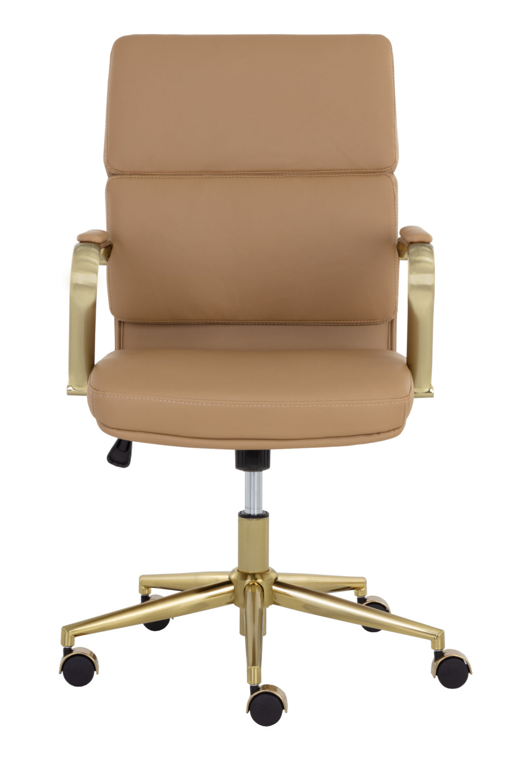 Modern European furniture - Gold Frame Upholstered Office Chair - www.oroa.com