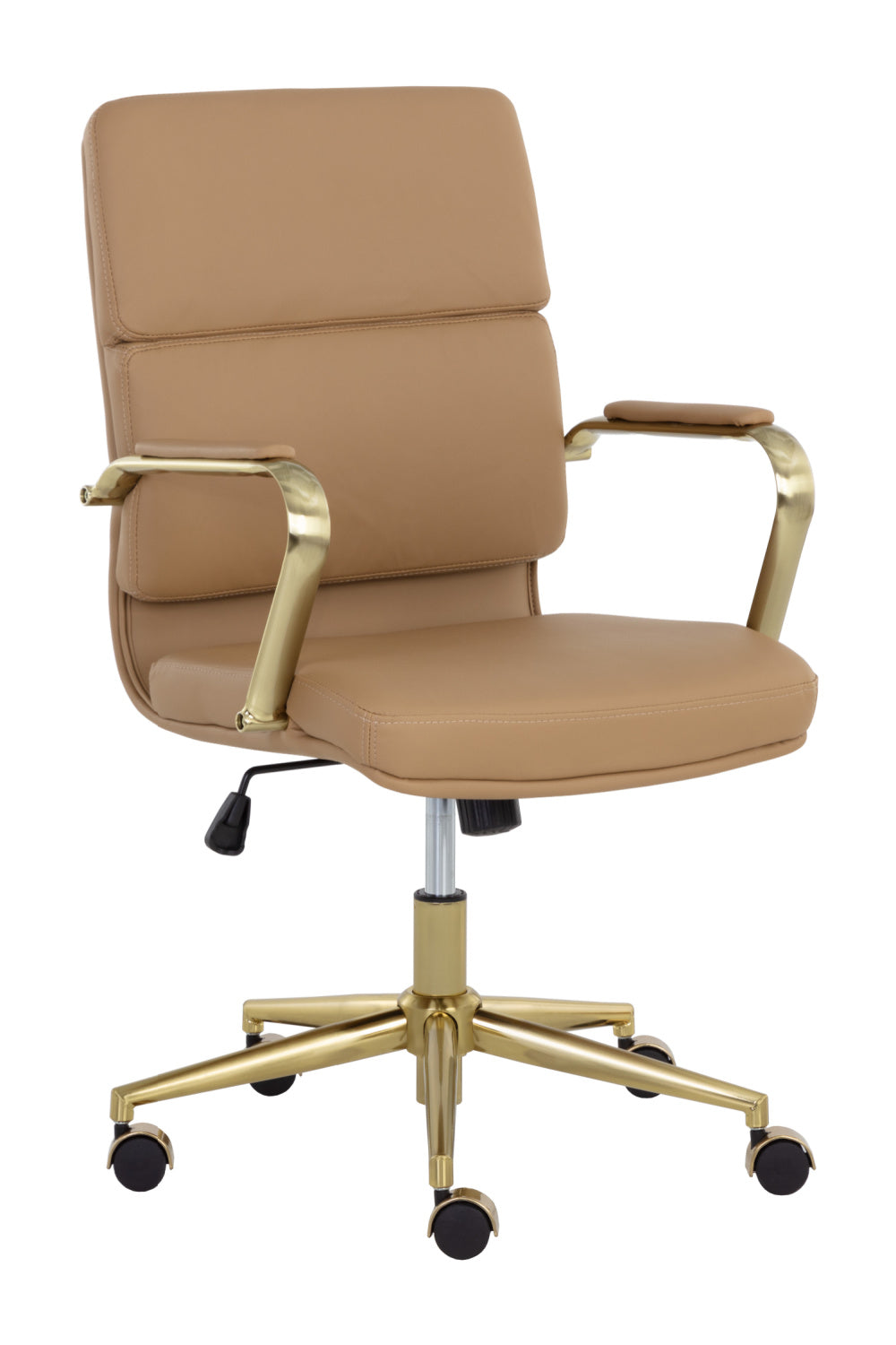 Modern European furniture - Gold Frame Upholstered Office Chair - www.oroa.com