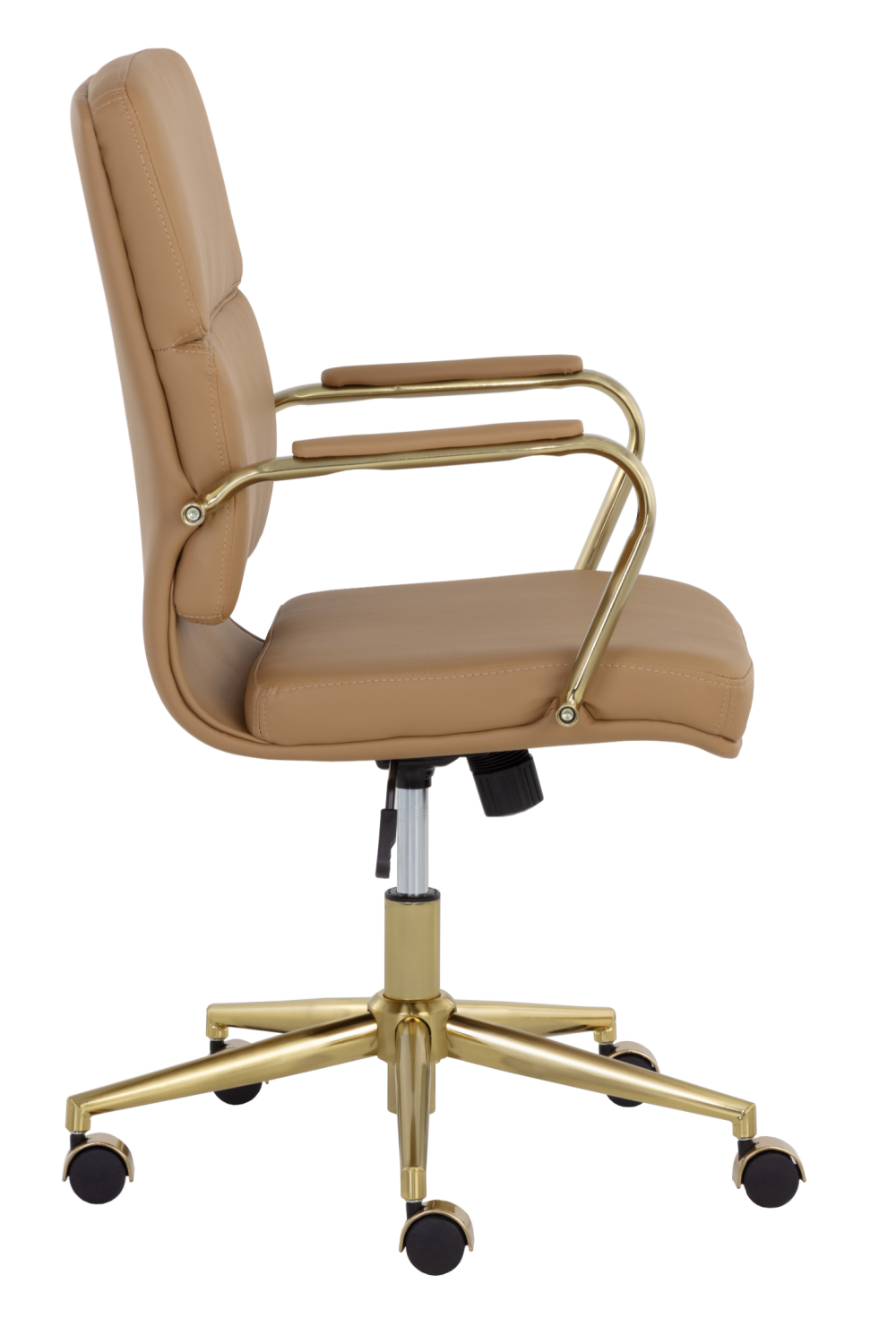 Modern European furniture - Gold Frame Upholstered Office Chair - www.oroa.com