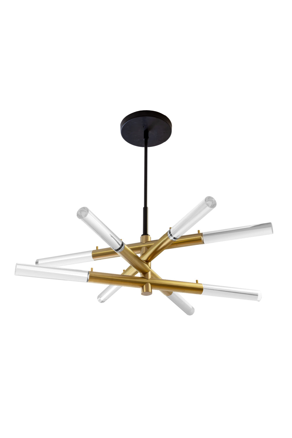 Gold Tubes Chandelier by Splendido Spira, alternate view 3
