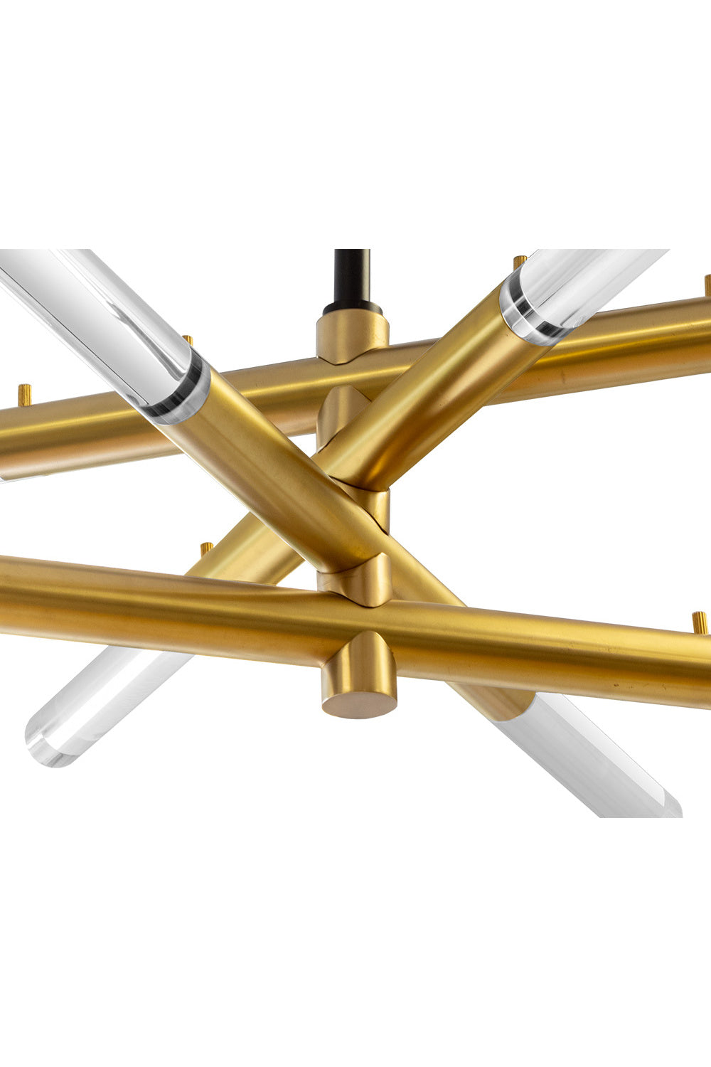 Gold Tubes Chandelier by Splendido Spira, alternate view 4