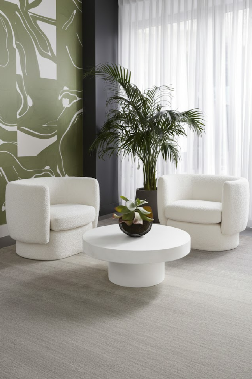 Black Concrete Indoor/Outdoor Coffee Table by Splendido Brando, alternate view 7