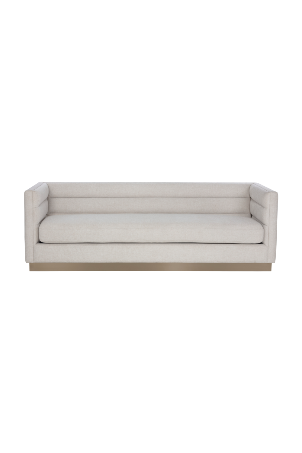 Horizontal-Tufted White Sofa | Splendido Talbot