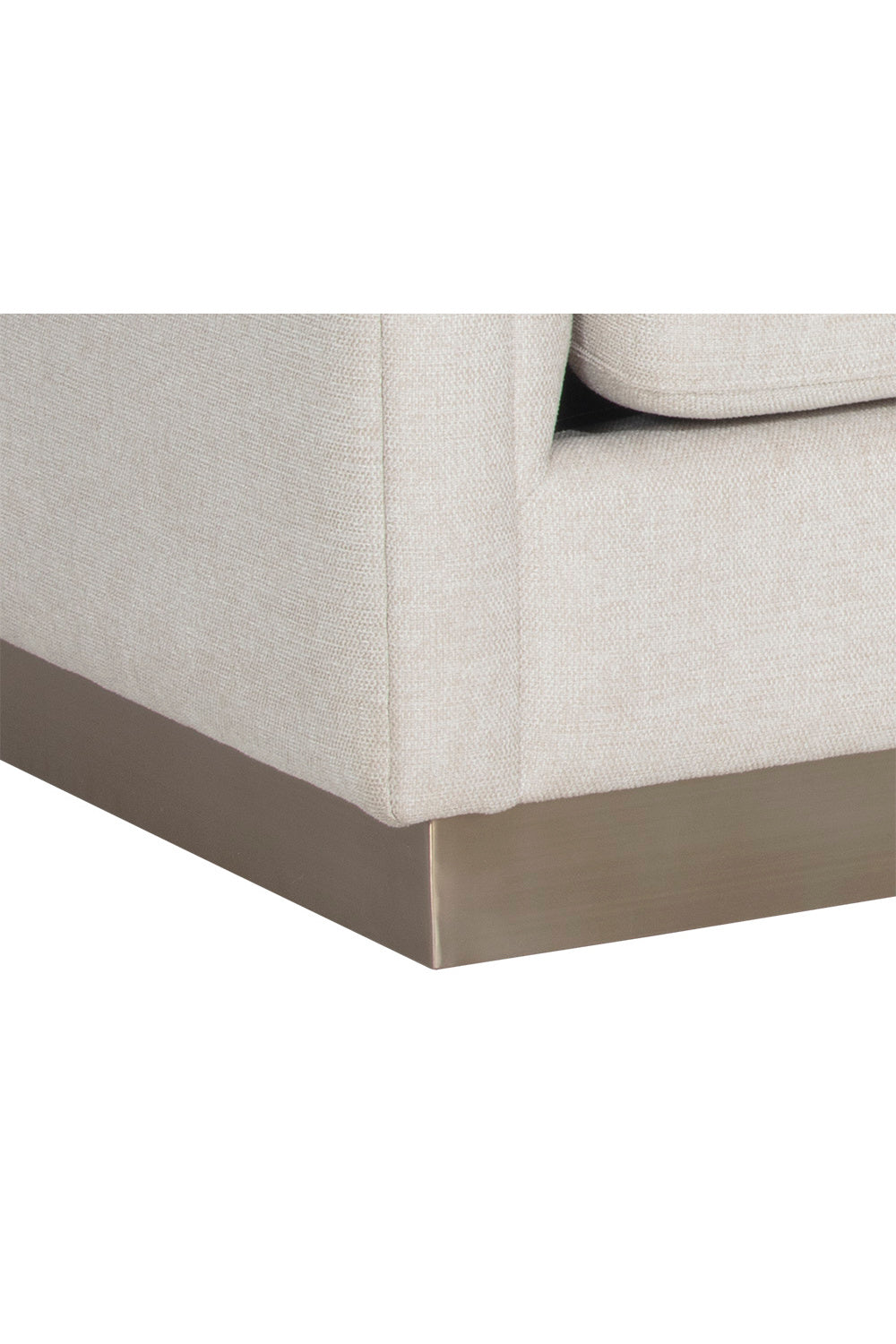 Modern European furniture - Horizontal-Tufted White Sofa - www.oroa.com
