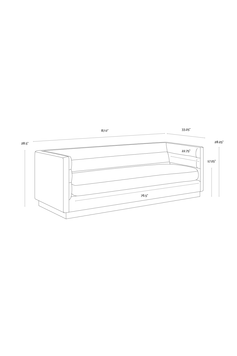 Horizontal-Tufted White Sofa by Splendido Talbot, alternate view 8