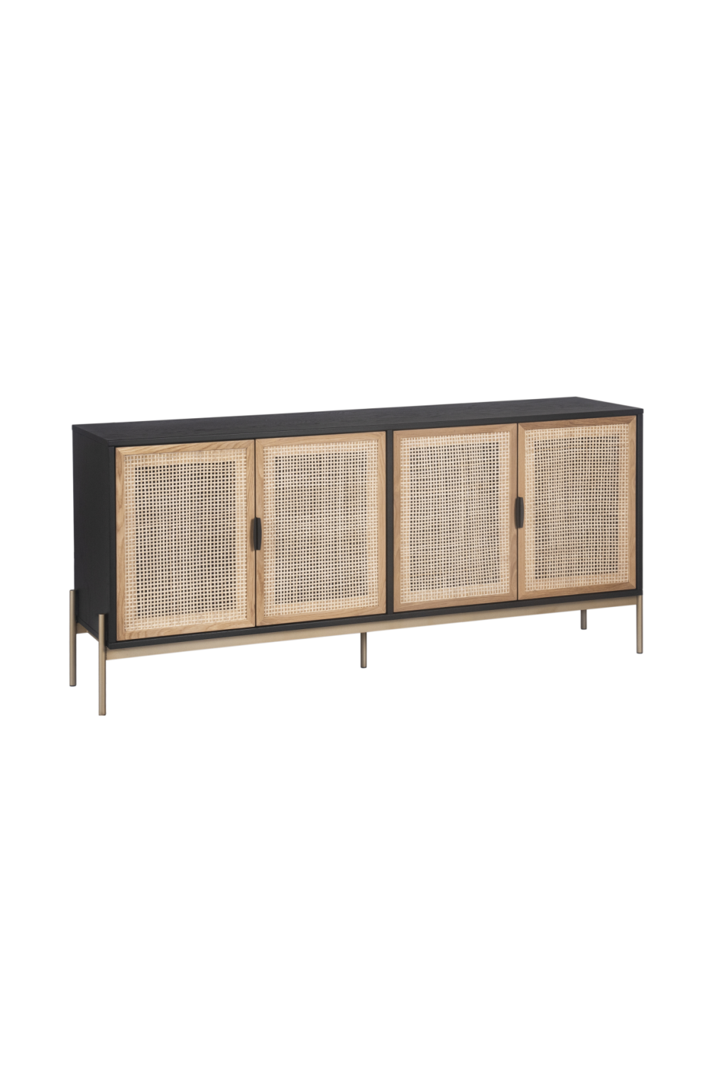 Natural Rattan 4-Door Sideboard by Splendido Avida, alternate view 3