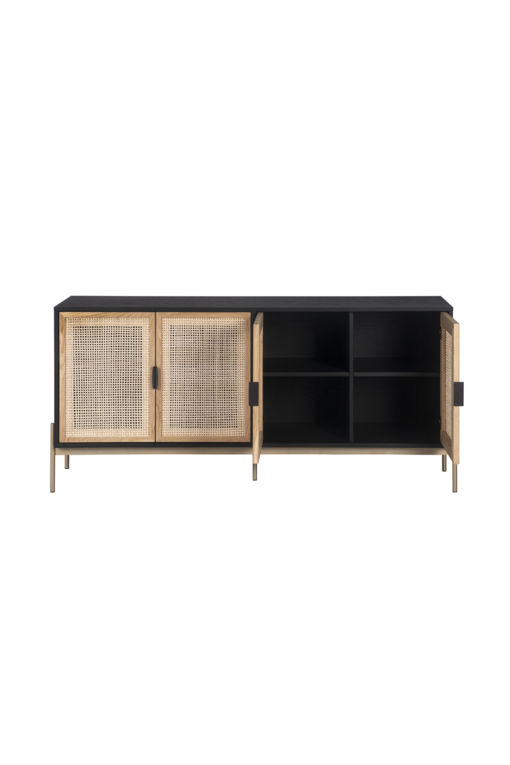 Natural Rattan 4-Door Sideboard by Splendido Avida, alternate view 4