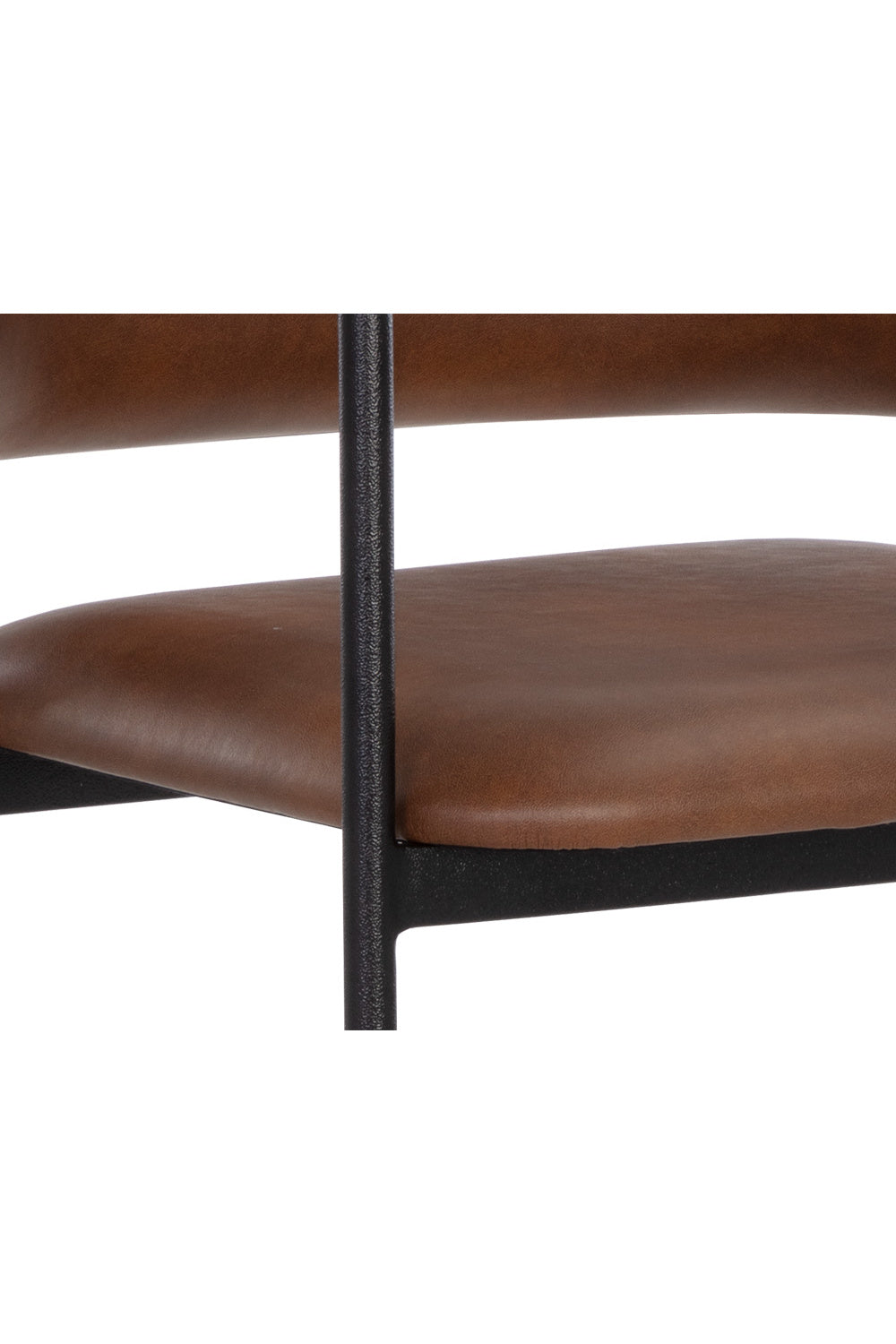 Brown Leather Look Bar Stool by Splendido Brenan Barstool, alternate view 6