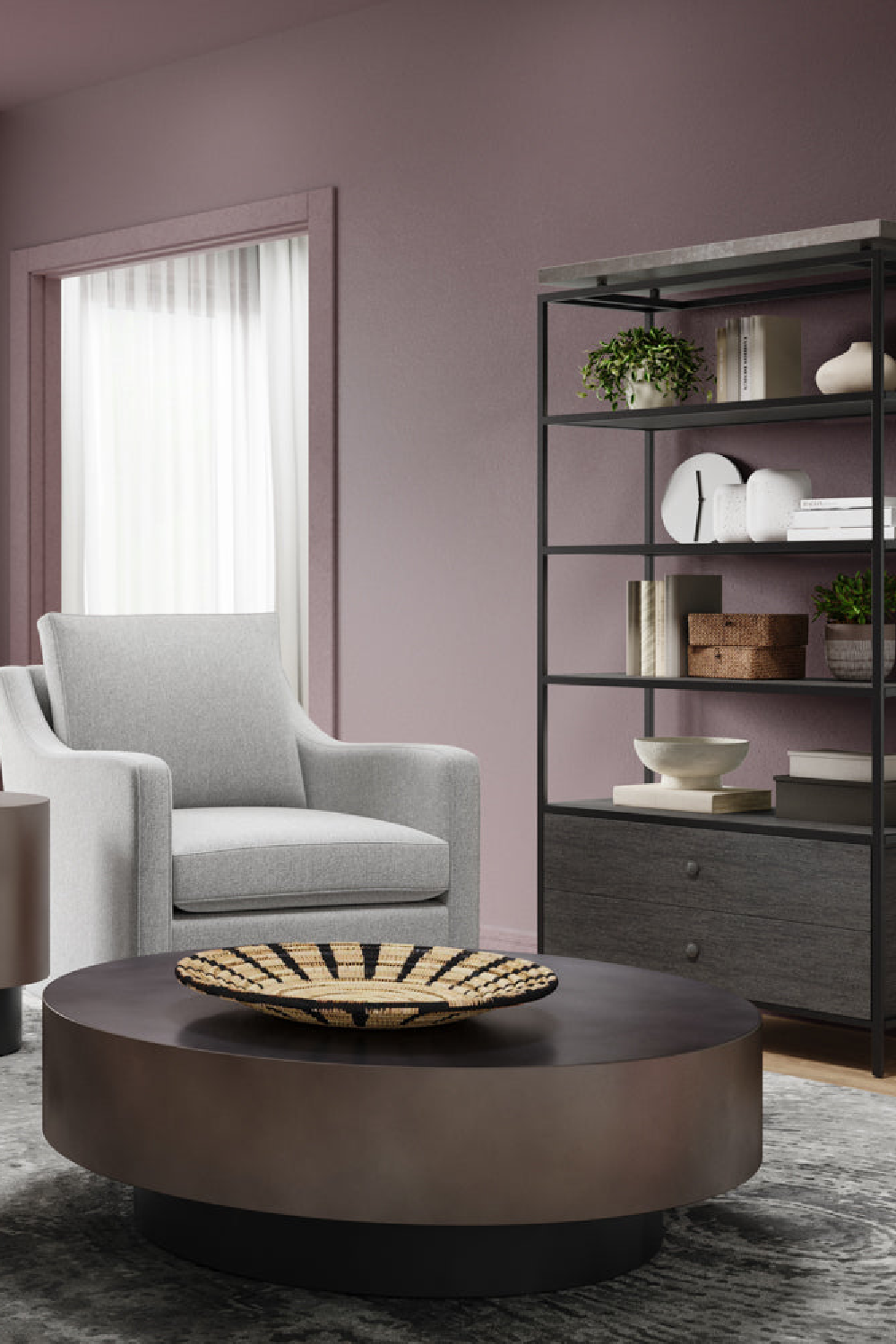 Round Metal Coffee Table by Splendido Bernaby Side Table, alternate view 10