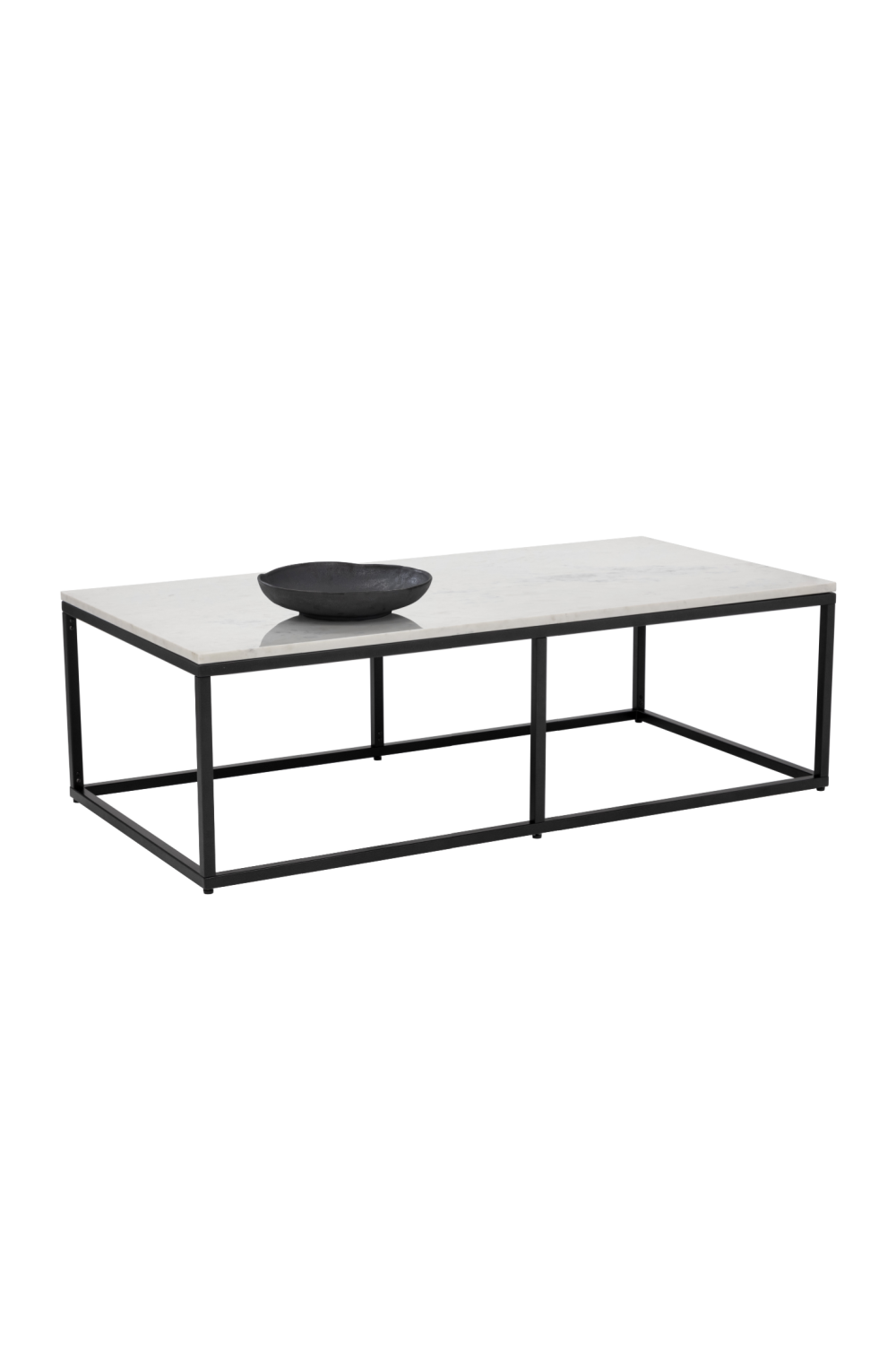 White Polished Marble Coffee Table by Splendido Ellery, alternate view 4