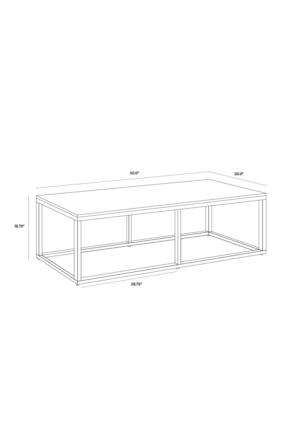 White Polished Marble Coffee Table by Splendido Ellery, alternate view 8