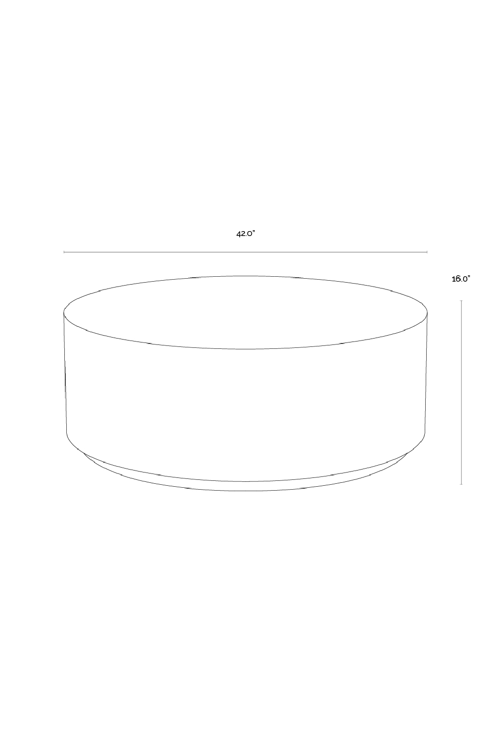 Minimalist Concrete Outdoor Coffee Table by Splendido Perfetti, alternate view 6