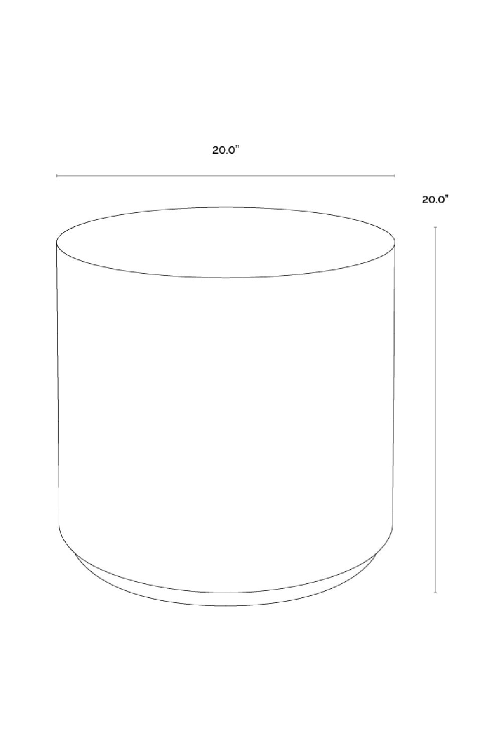Gray Ombre Indoor/Outdoor End Table by Splendido Perfetti Side Table, alternate view 7