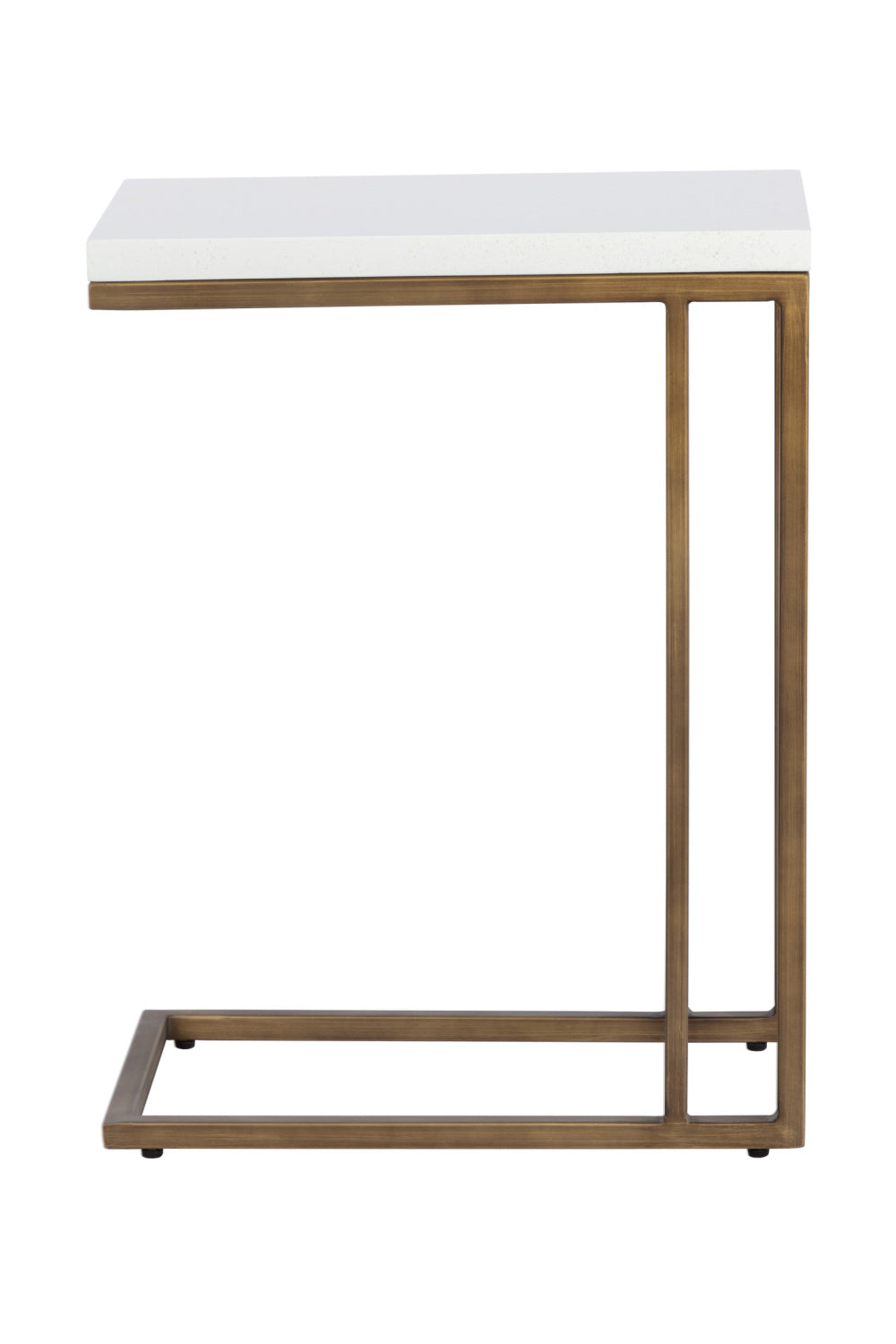 Minimalist Round Concrete Indoor/Outdoor End Table by Splendido Sawyer Side Table, alternate view 4