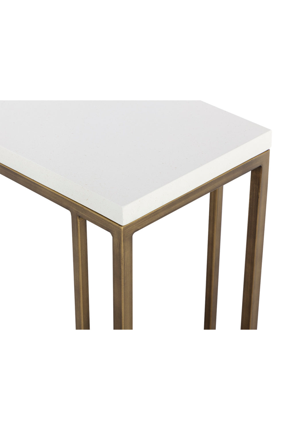 Minimalist Round Concrete Indoor/Outdoor End Table by Splendido Sawyer Side Table, alternate view 6