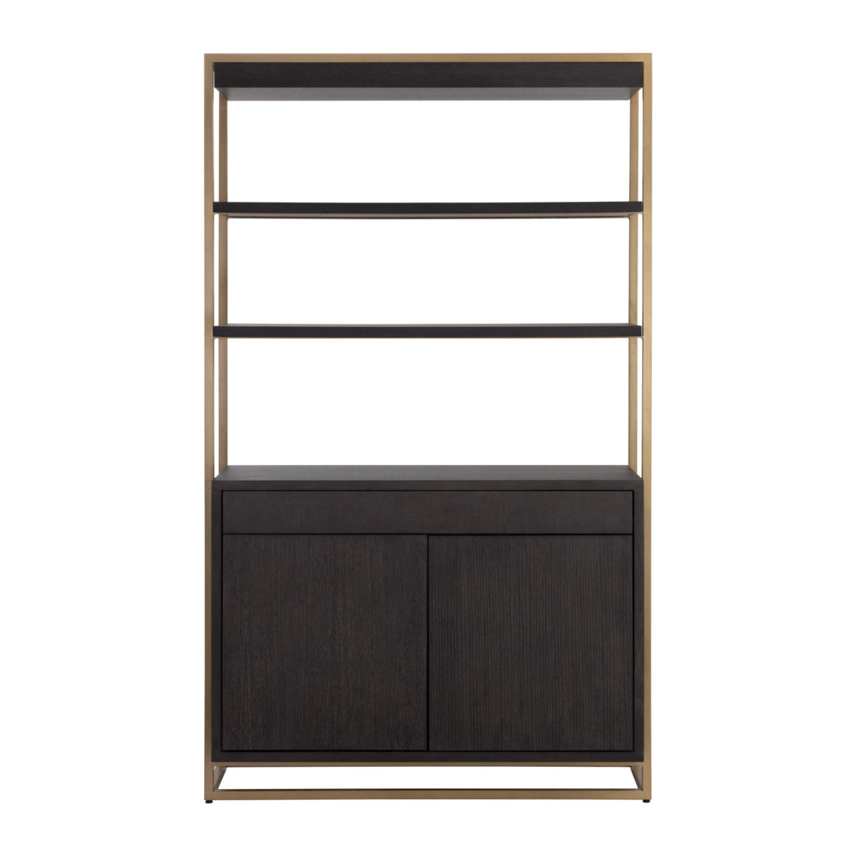 Brown Solid Oak Bookcase by Splendido Baldessara, alternate view 2