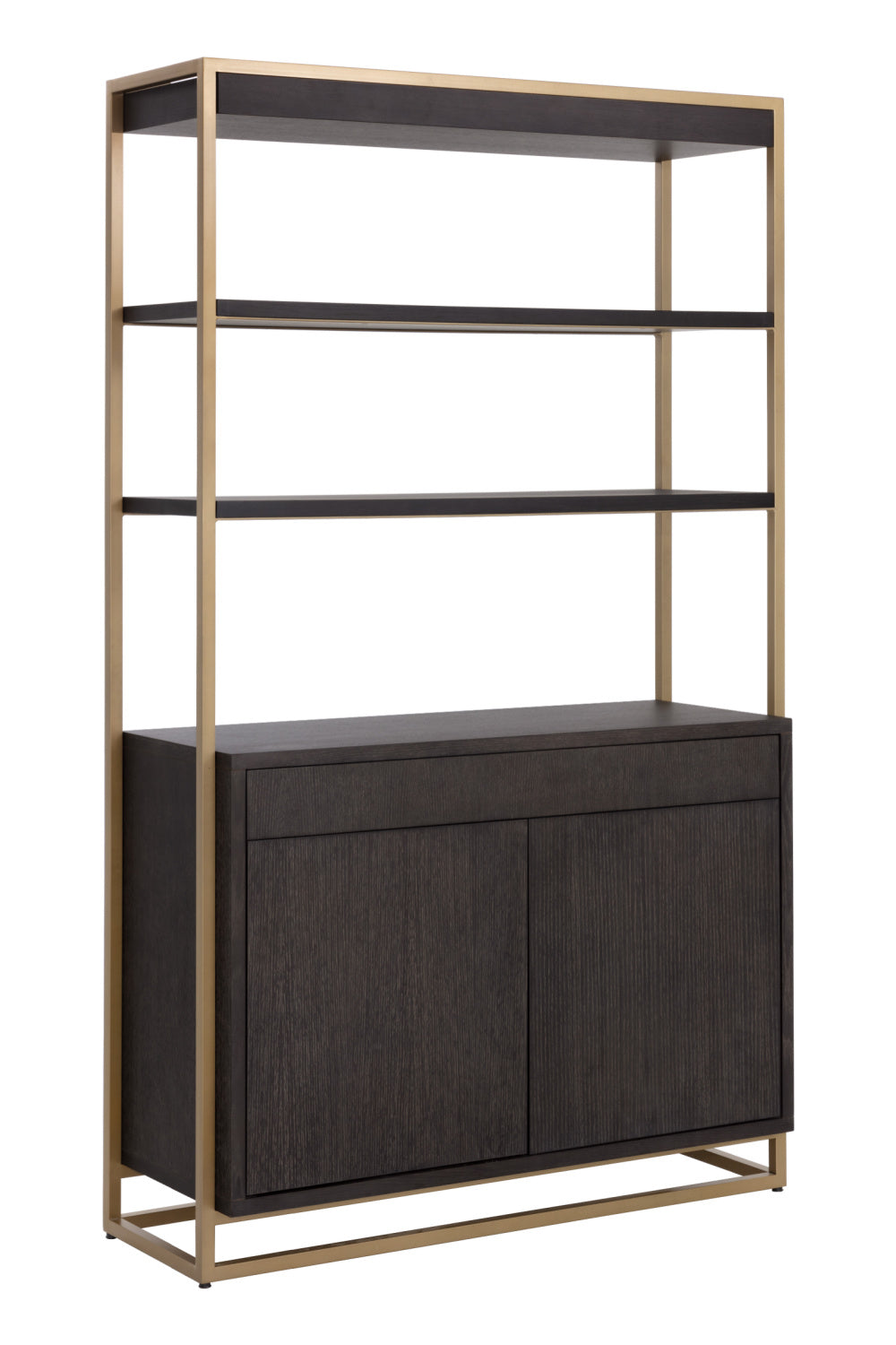 Brown Solid Oak Bookcase by Splendido Baldessara, alternate view 3