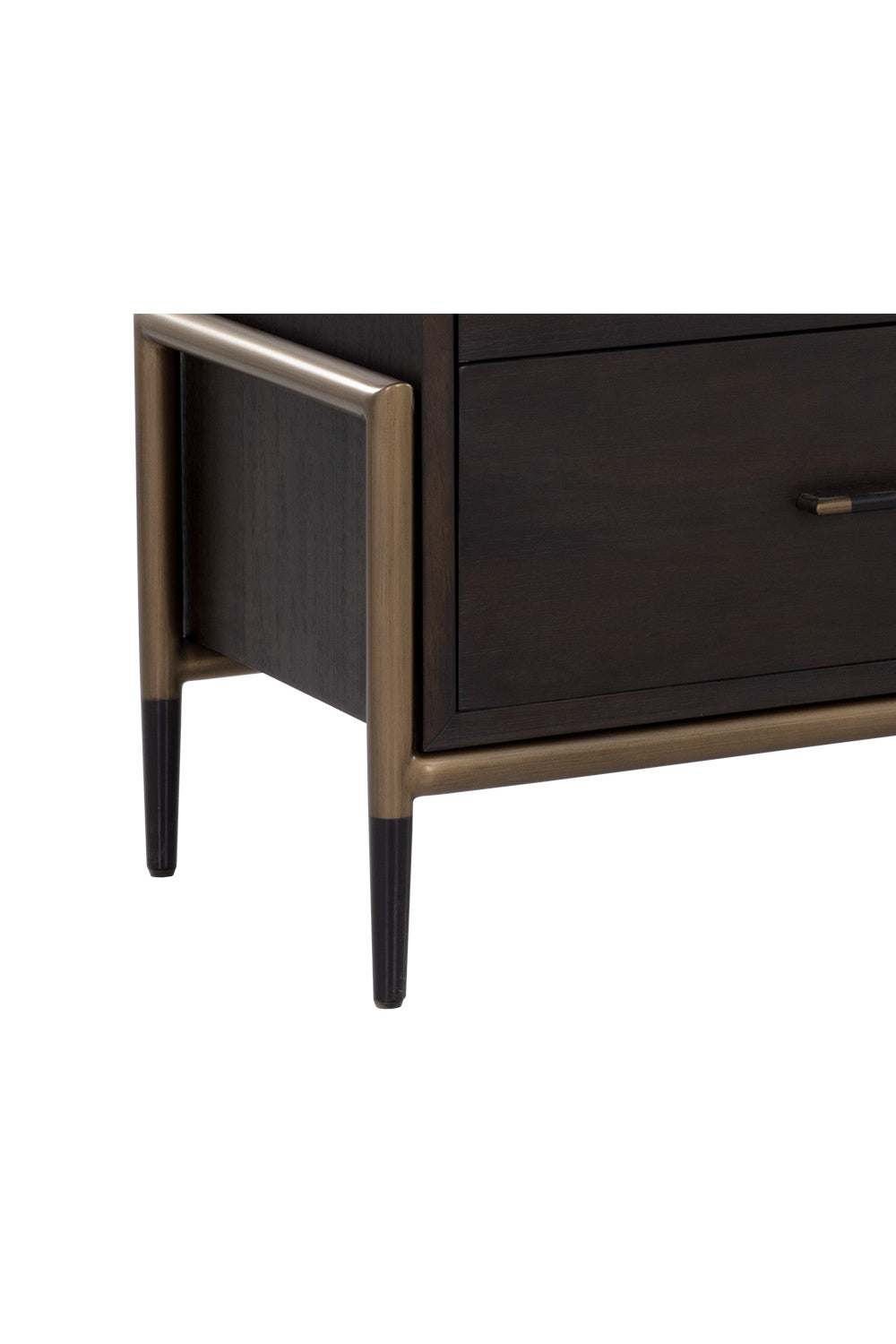 Modern European furniture - Brown Acacia 7-Drawer Dresser - www.oroa.com
