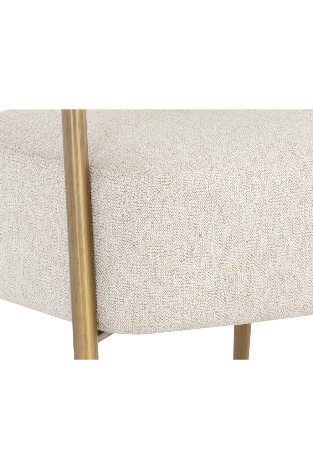 Antique Brass Legs Lounge Chair by Splendido Maestro Accent Chair, alternate view 6