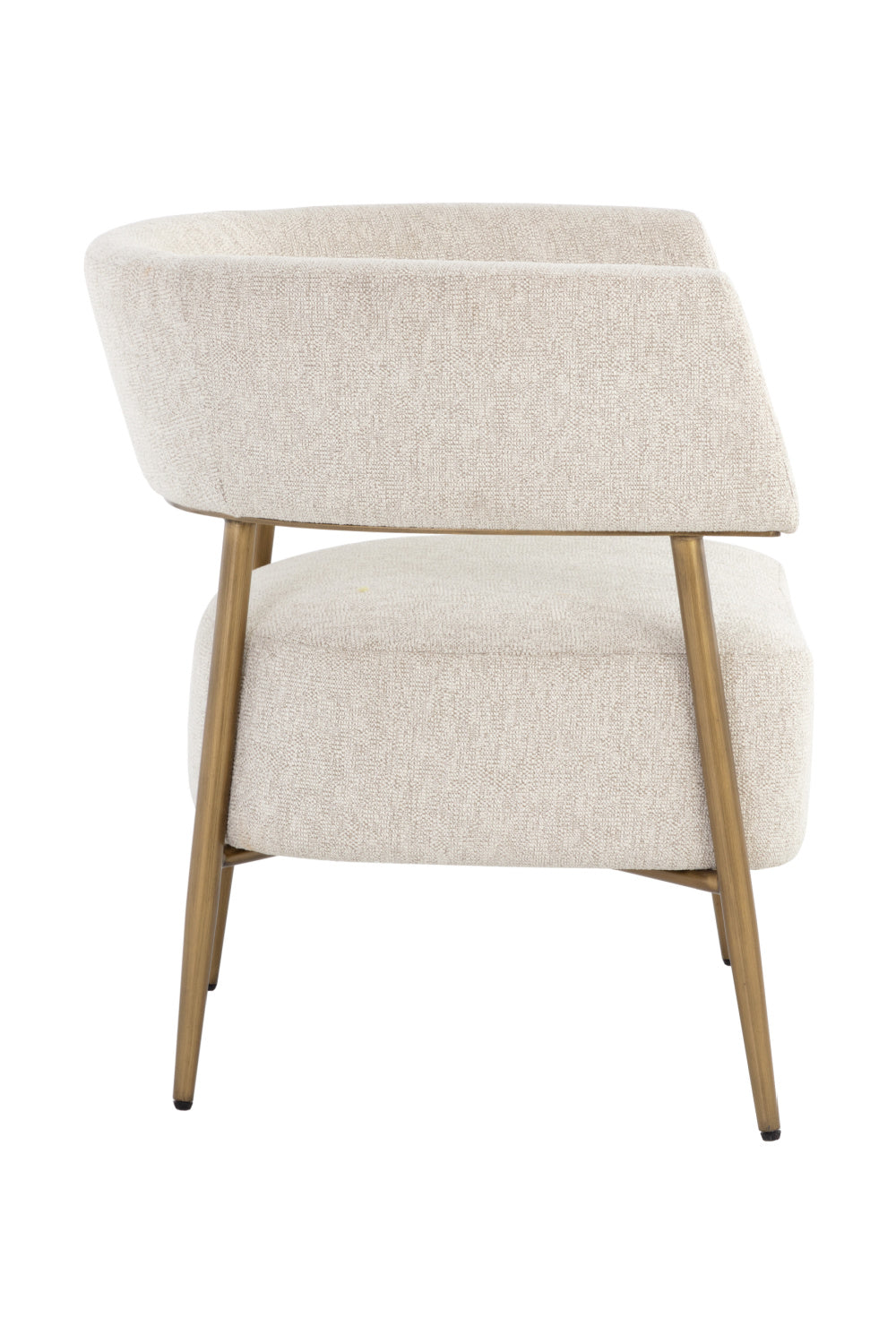 Antique Brass Legs Lounge Chair by Splendido Maestro Accent Chair, alternate view 5