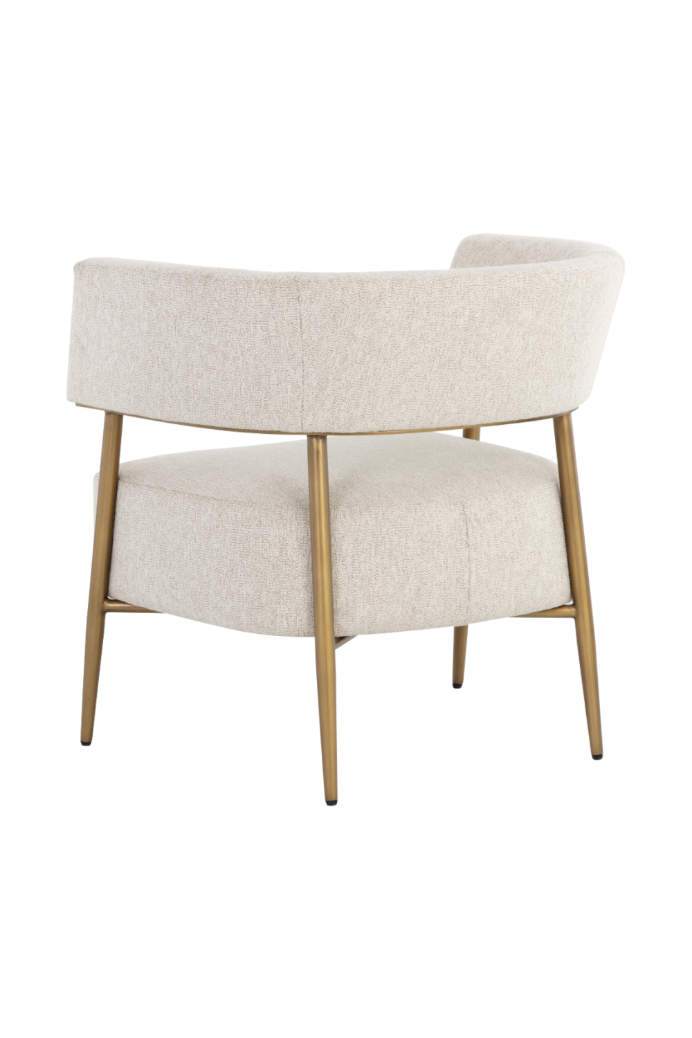 Antique Brass Legs Lounge Chair by Splendido Maestro Accent Chair, alternate view 4