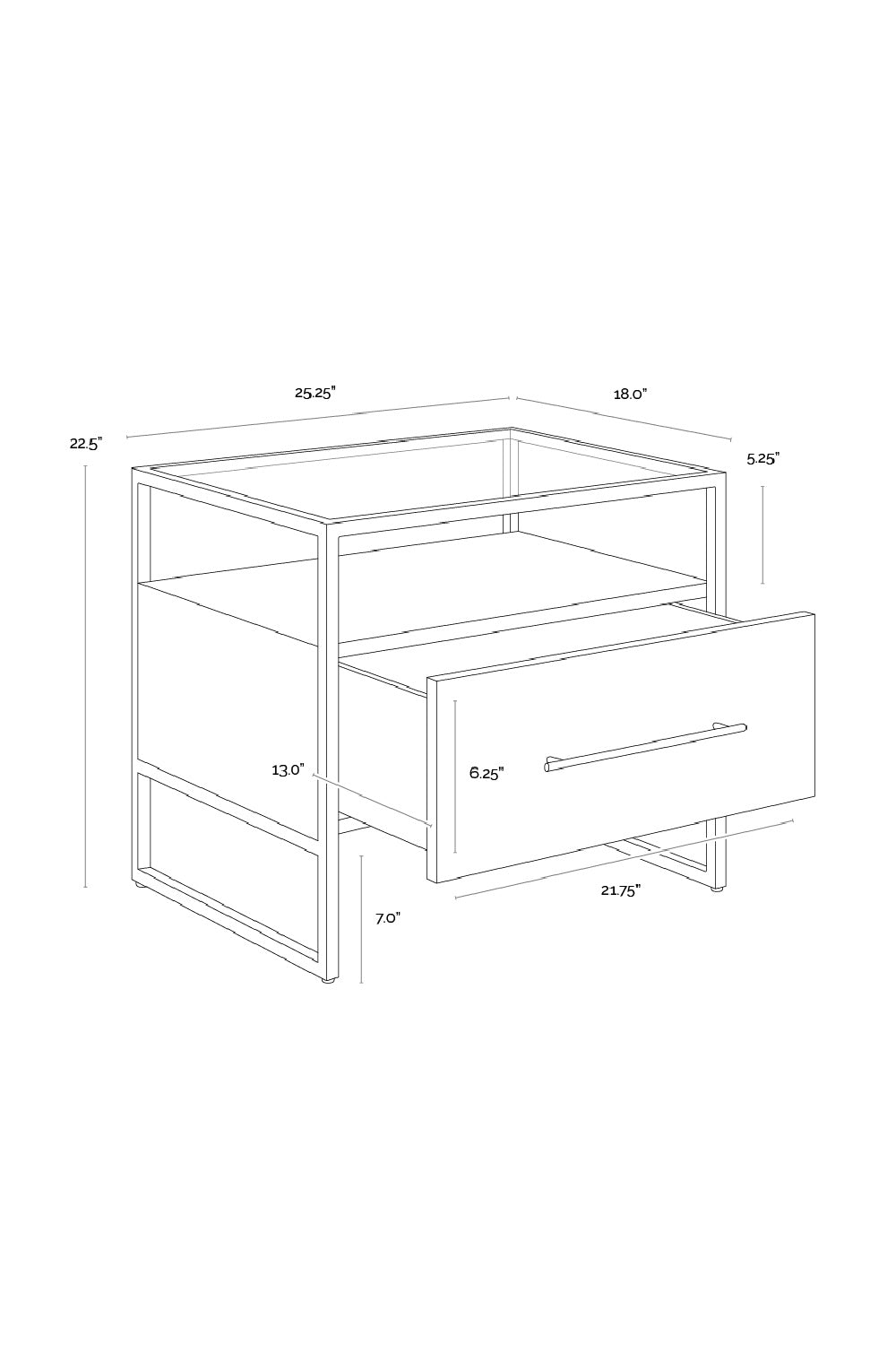 Cream Shagreen 1-Drawer Nightstand by Splendido Venice, alternate view 9