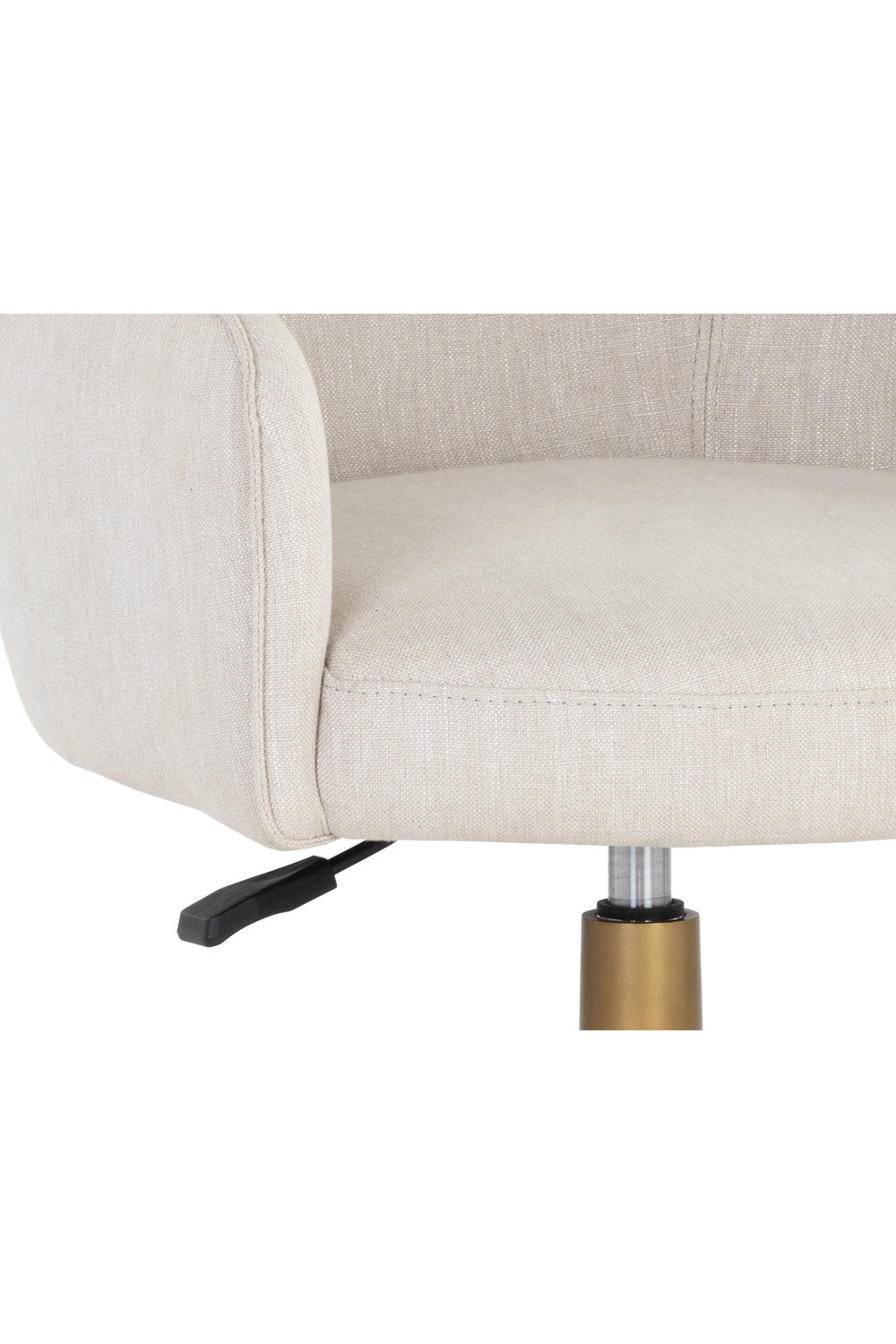 Beige Linen Office Chair by Splendido Franklin, alternate view 6