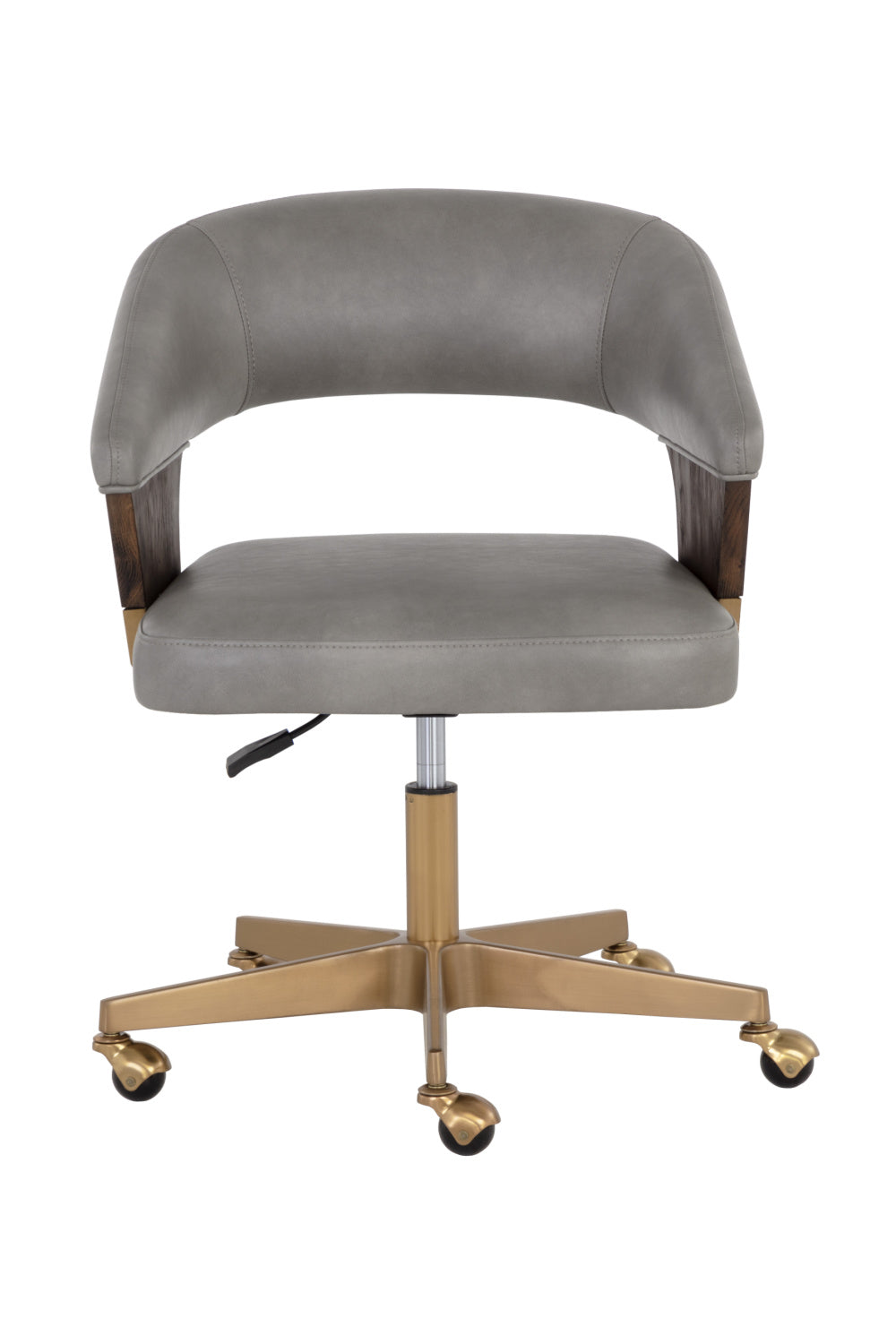 Gray Leather Look Office Chair by Splendido Leonce