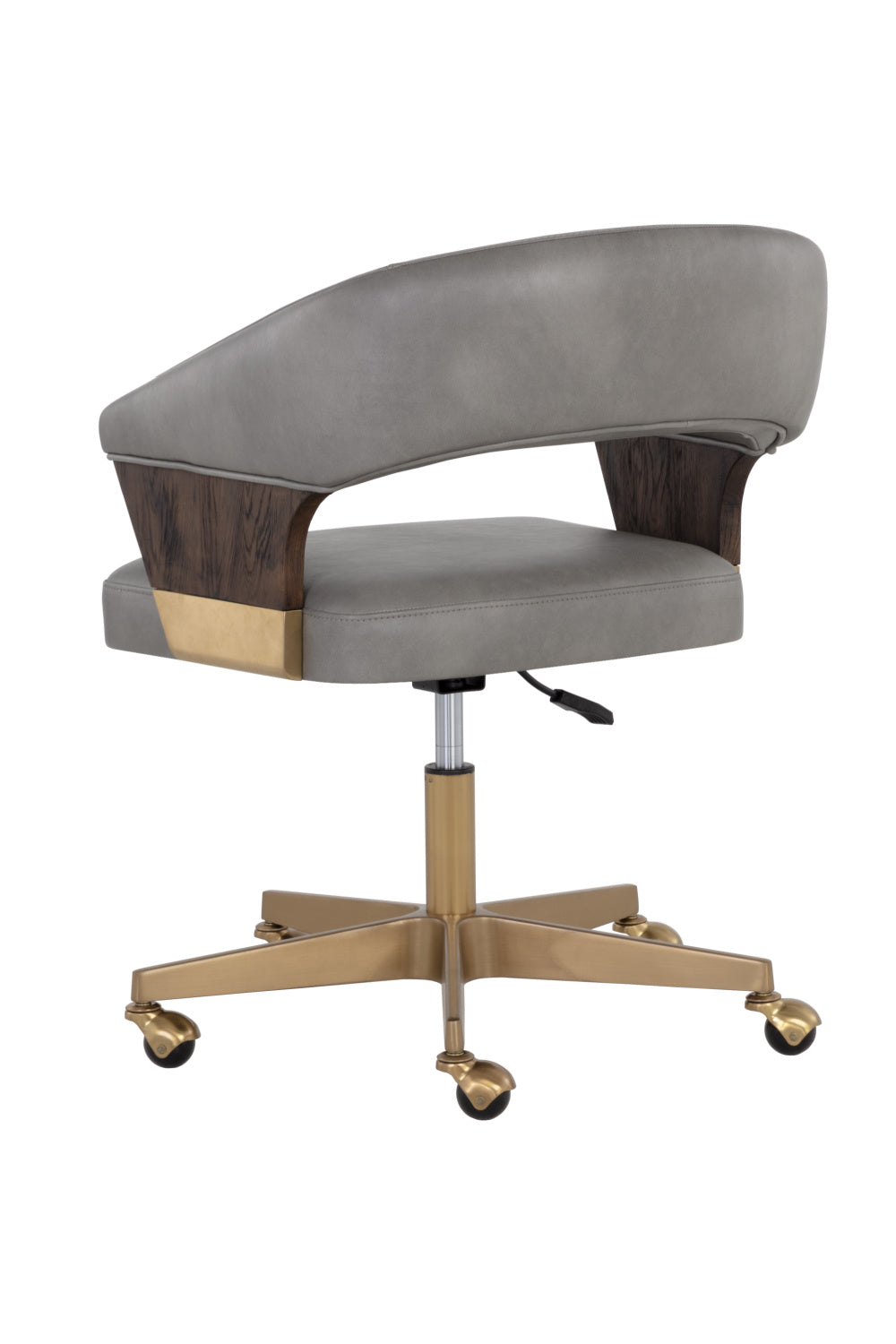 Gray Leather Look Office Chair by Splendido Leonce, alternate view 5