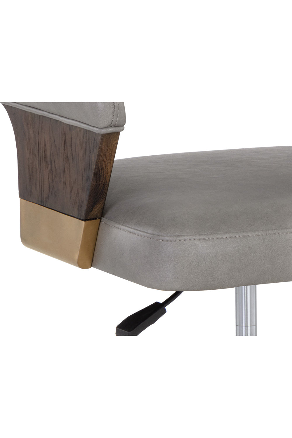 Gray Leather Look Office Chair by Splendido Leonce, alternate view 7