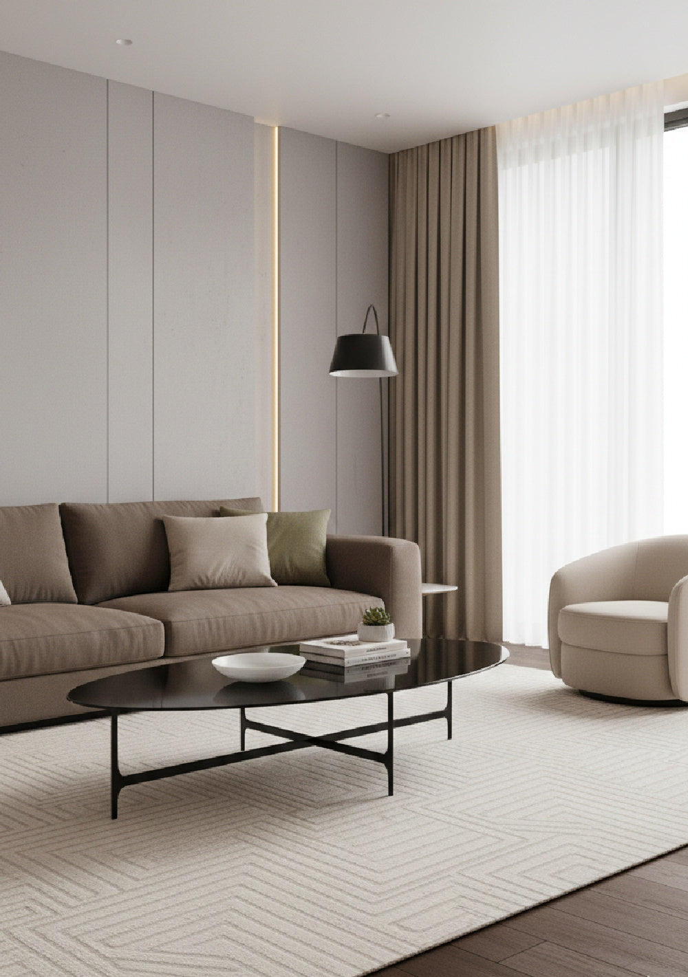 Modern European furniture - Black Glass Coffee Table - www.oroa.com