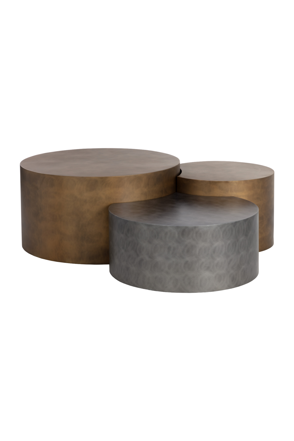 Antique Brass Nesting Coffee Tables (3) by Splendido Neo