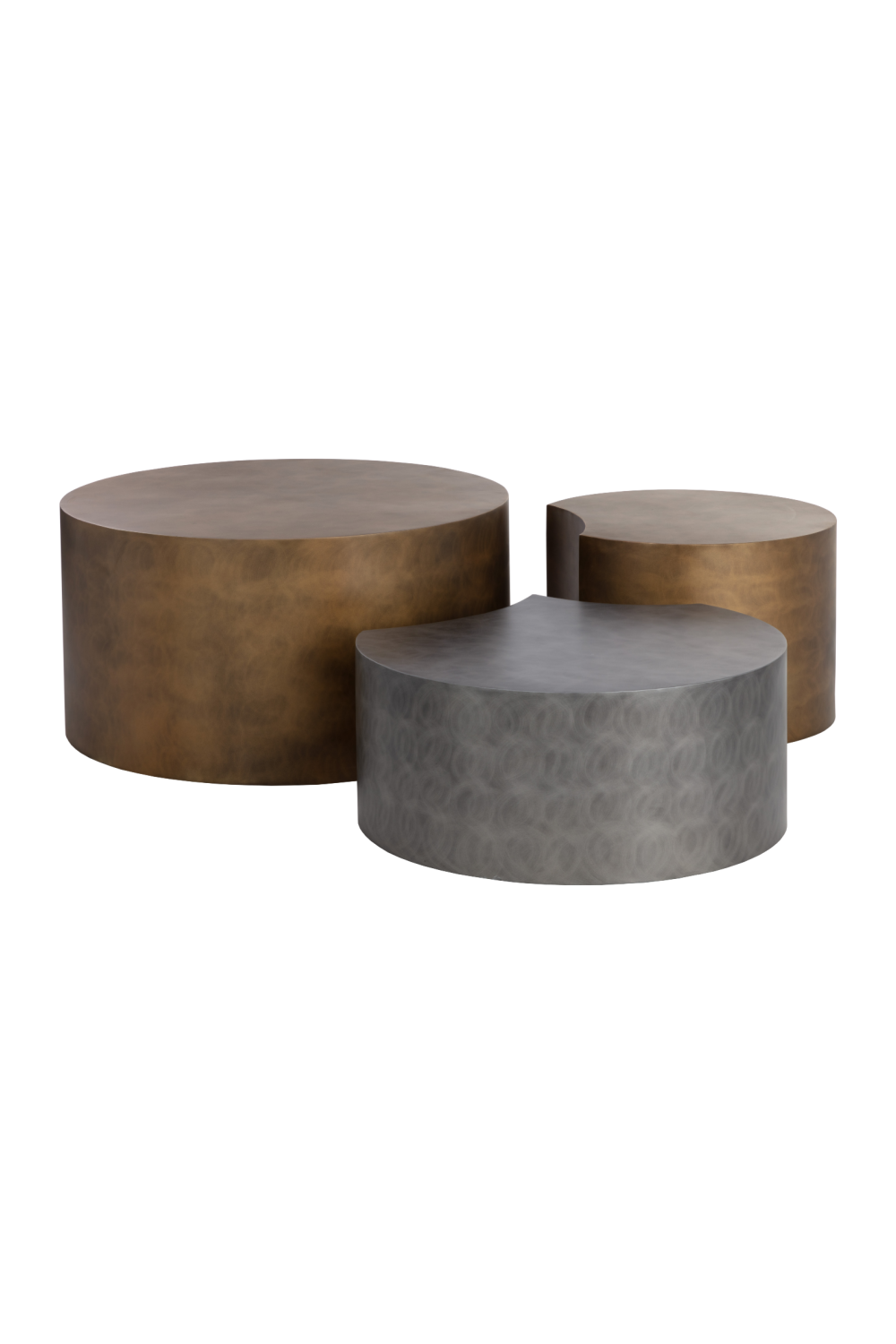 Antique Brass Nesting Coffee Tables (3) by Splendido Neo, alternate view 3