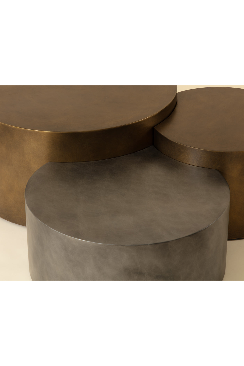 Antique Brass Nesting Coffee Tables (3) by Splendido Neo, alternate view 9