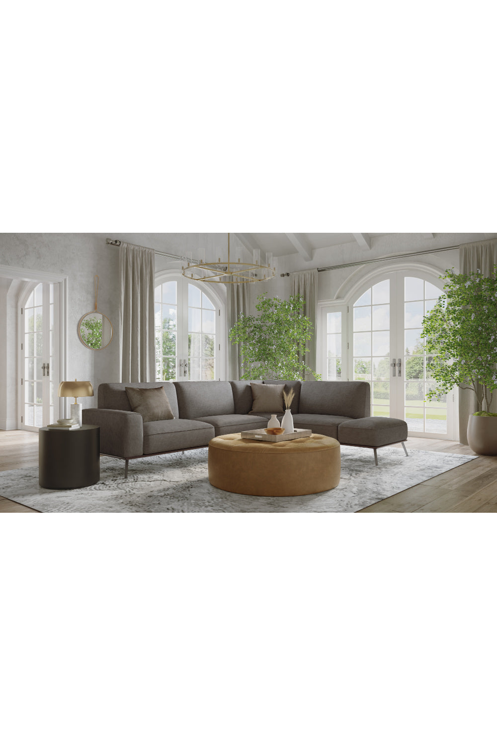 Cylindrical Indoor/Outdoor End Table by Splendido Rubin Side Table, alternate view 6
