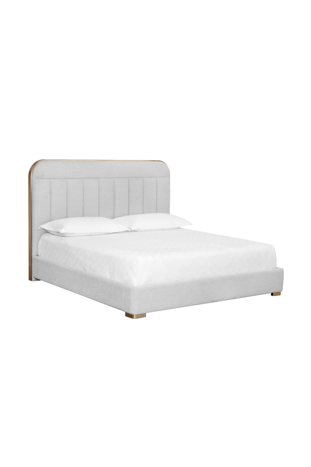 Tufted Headboard King Bed by Splendido Davina
