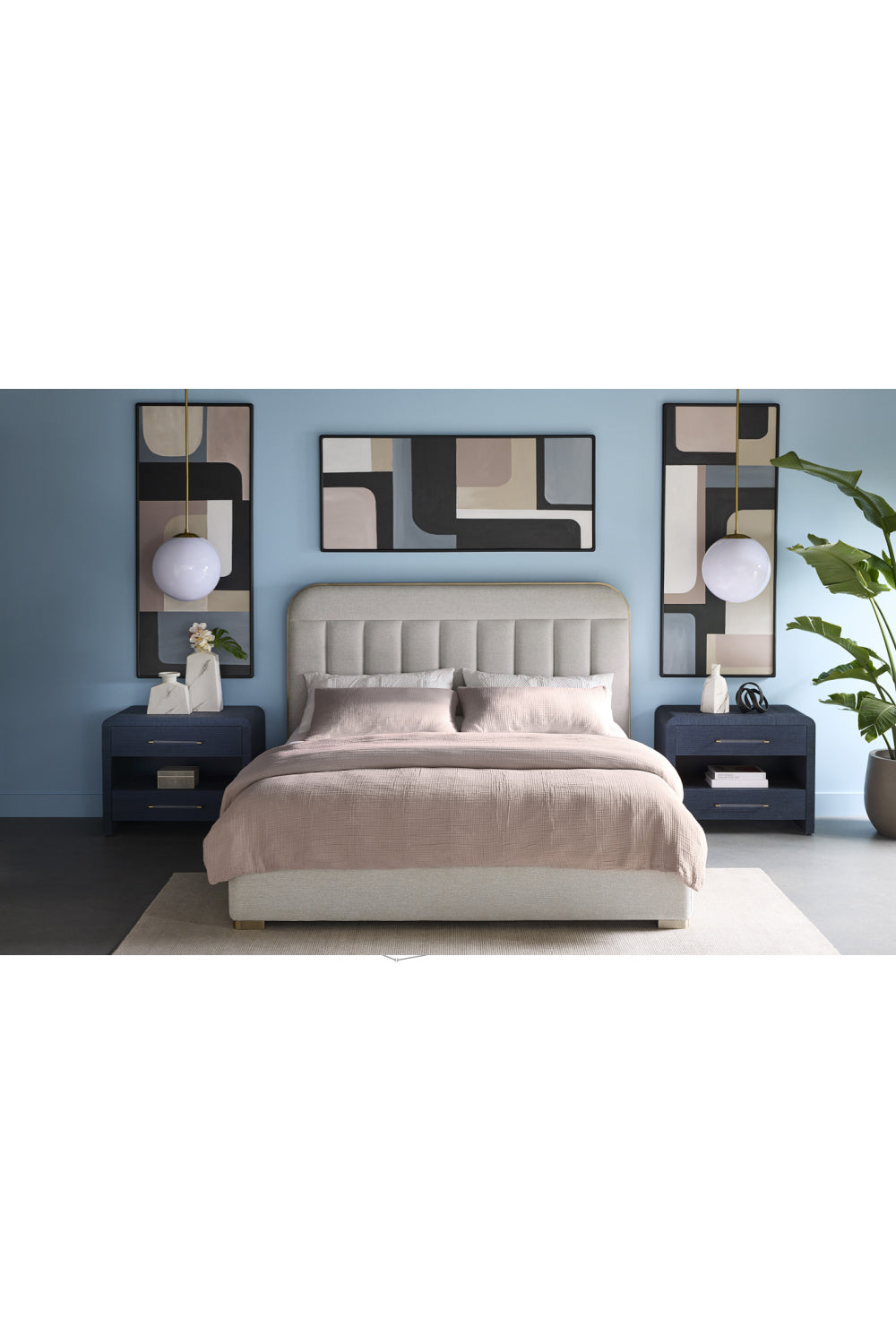 Tufted Headboard King Bed by Splendido Davina, alternate view 6