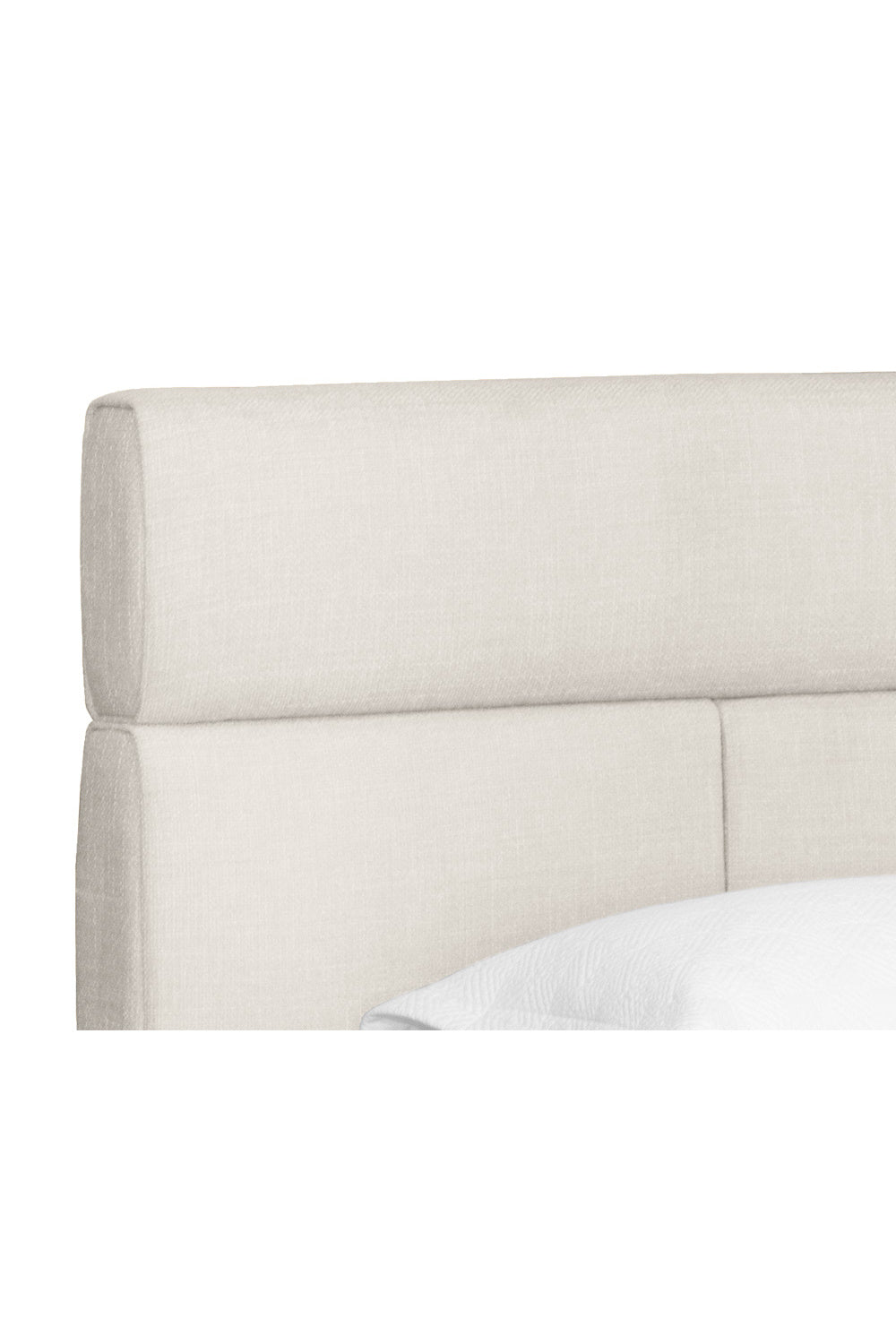 Tufted Cream King Bed by Splendido Beckham, alternate view 3