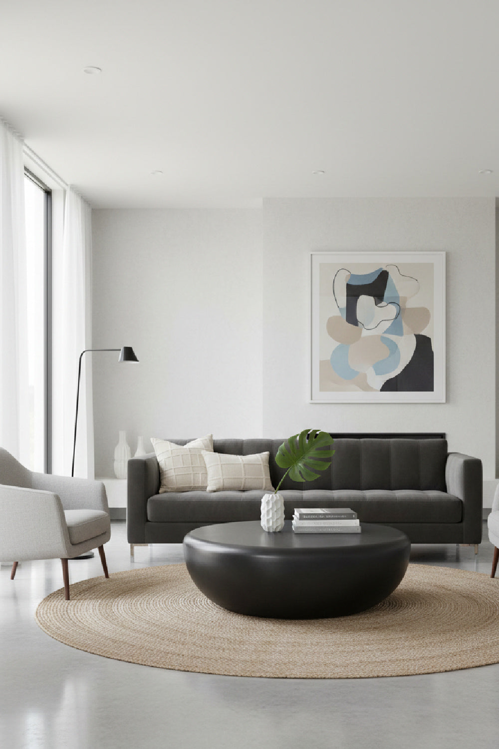 Contemporary Round Indoor/Outdoor Coffee Table by Splendido Lolite, alternate view 14