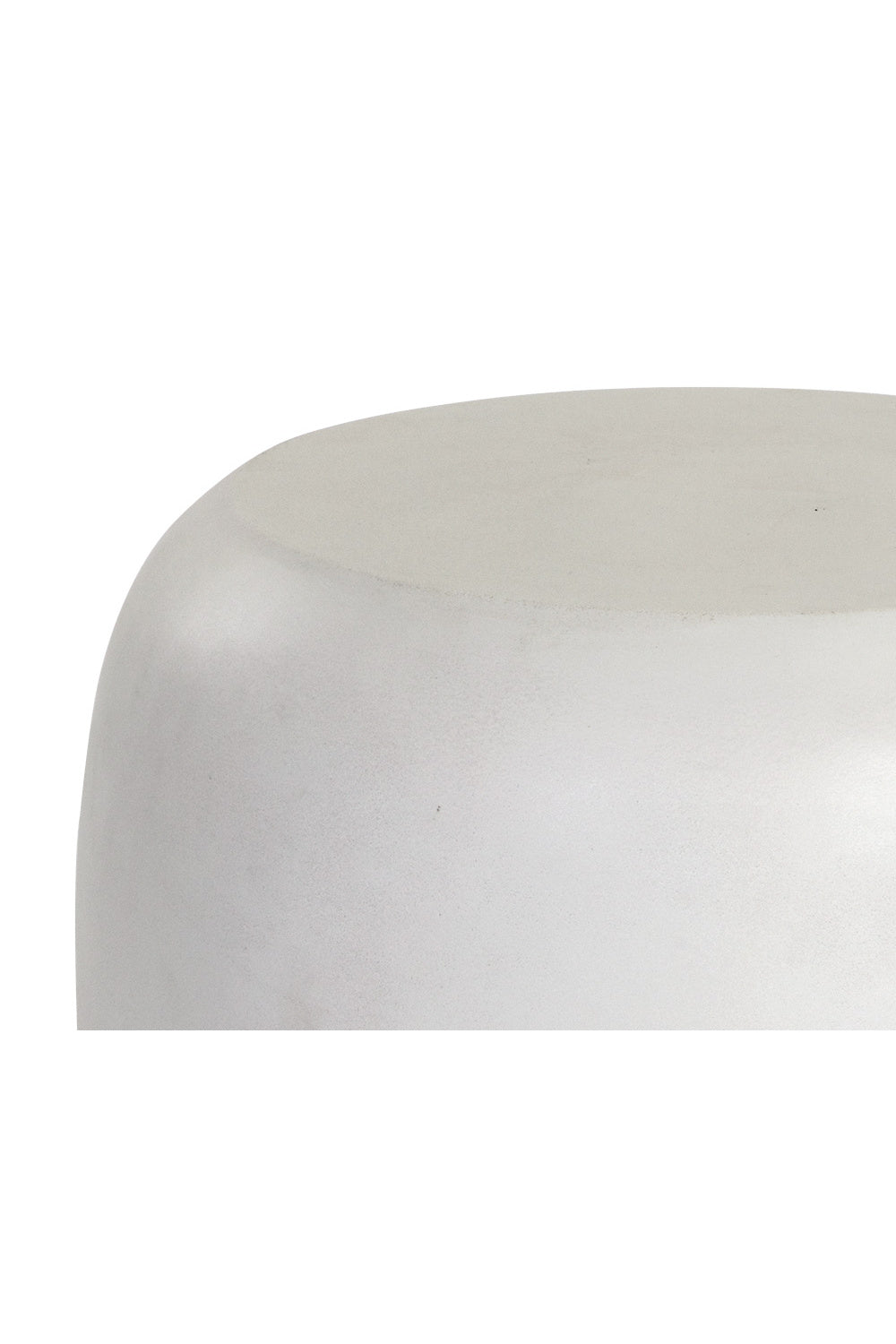 White Concrete Indoor/Outdoor End Table by Splendido Iolite Side Table, alternate view 4