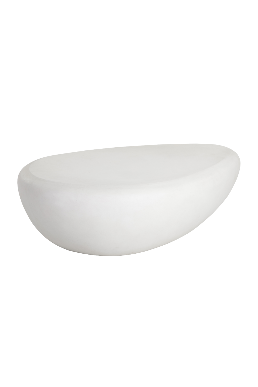 White Organic-Shaped Indoor/Outdoor Coffee Table L by Splendido Corvo