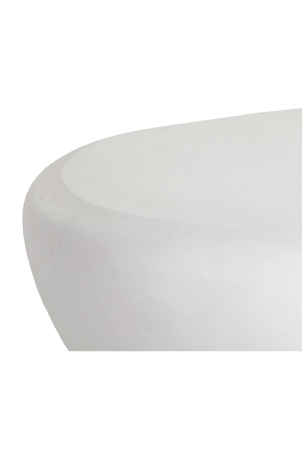 White Organic-Shaped Indoor/Outdoor Coffee Table L by Splendido Corvo, alternate view 6
