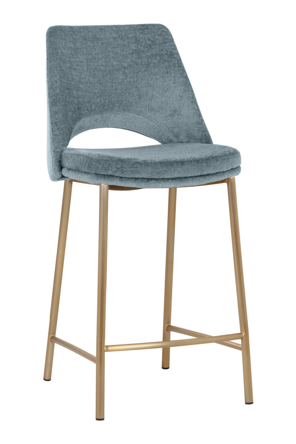 Blue Cutout-Back Counter Stool by Splendido Radella