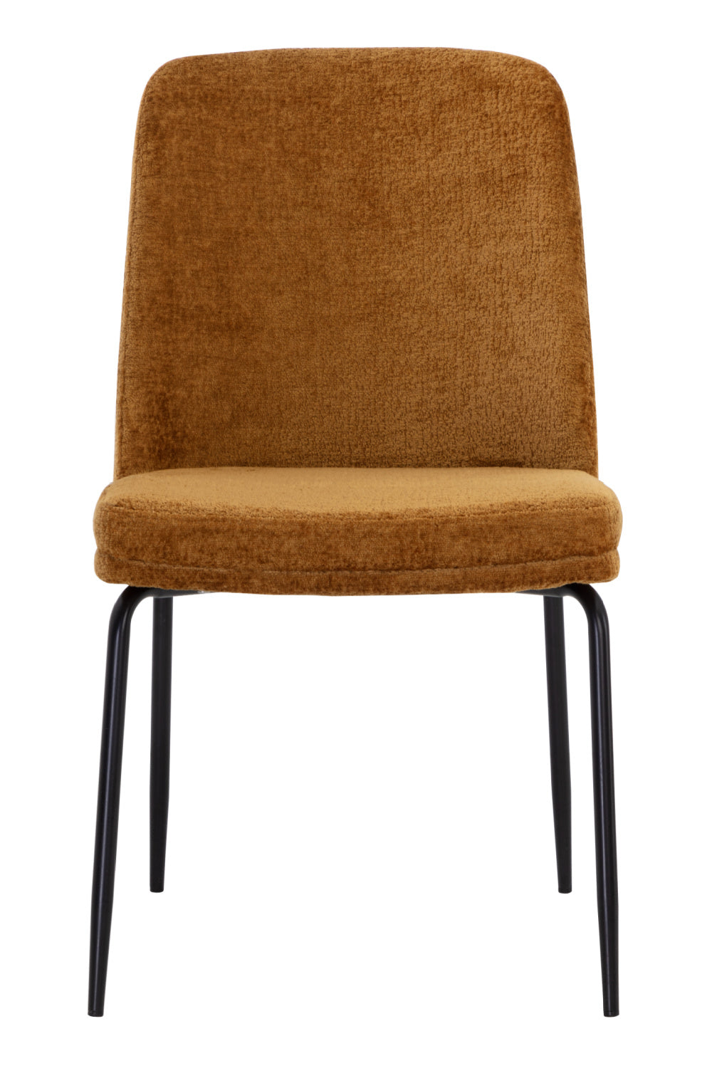 Modern European furniture - Brown Fabric Dining Chairs (2) - www.oroa.com
