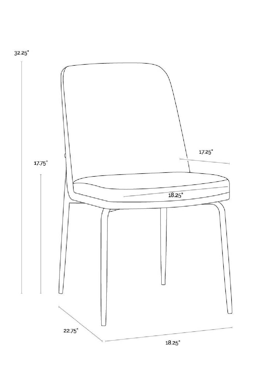 Brown Fabric Dining Chairs (2) by Splendido Zeke, alternate view 13