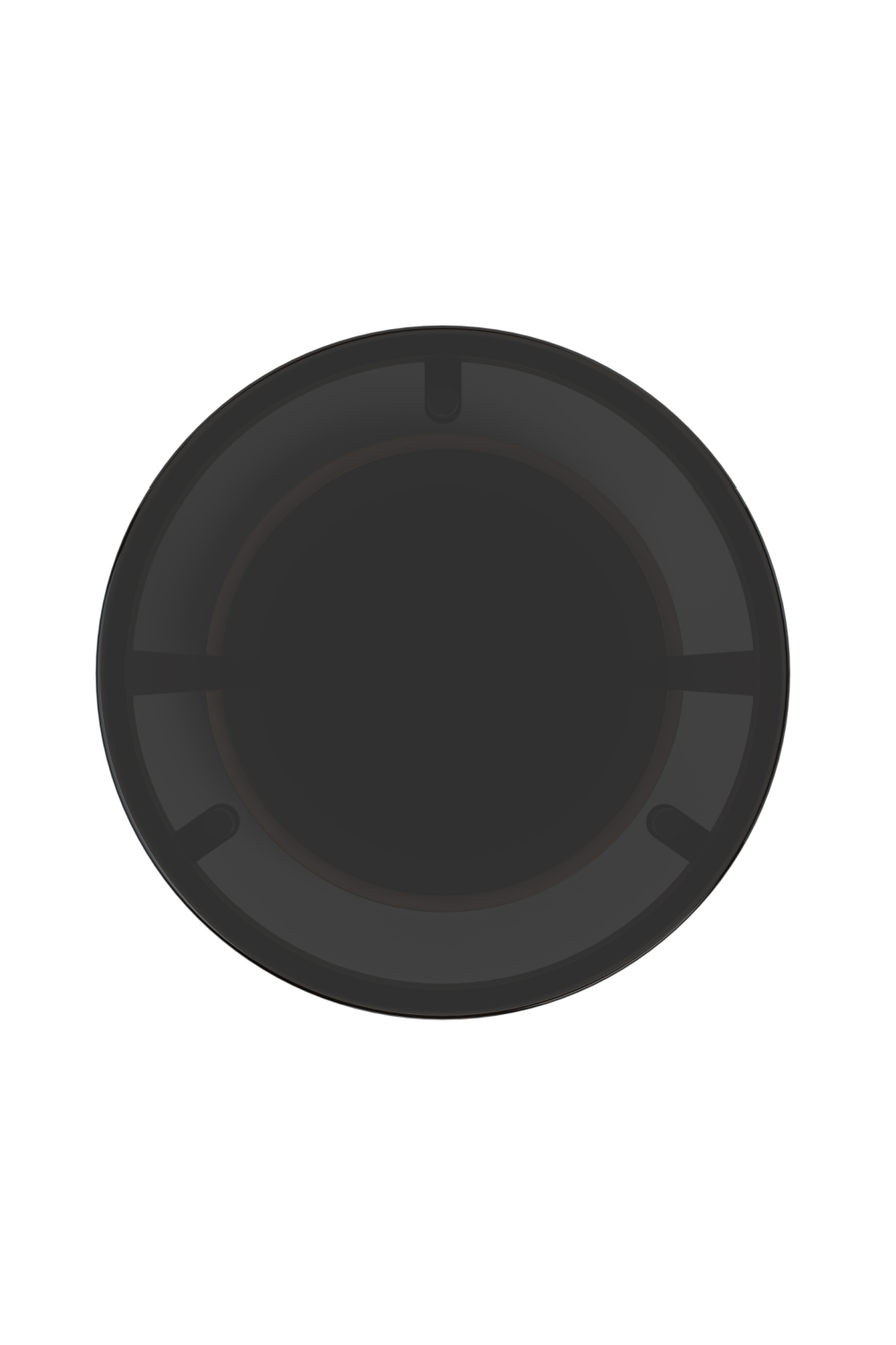 Round Black Glass End Table by Splendido Benjamin Side Table, alternate view 4