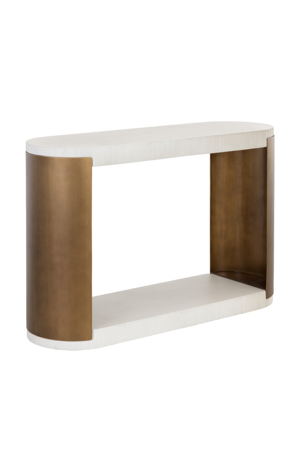 White Concrete Console Table by Splendido Cavette, alternate view 3