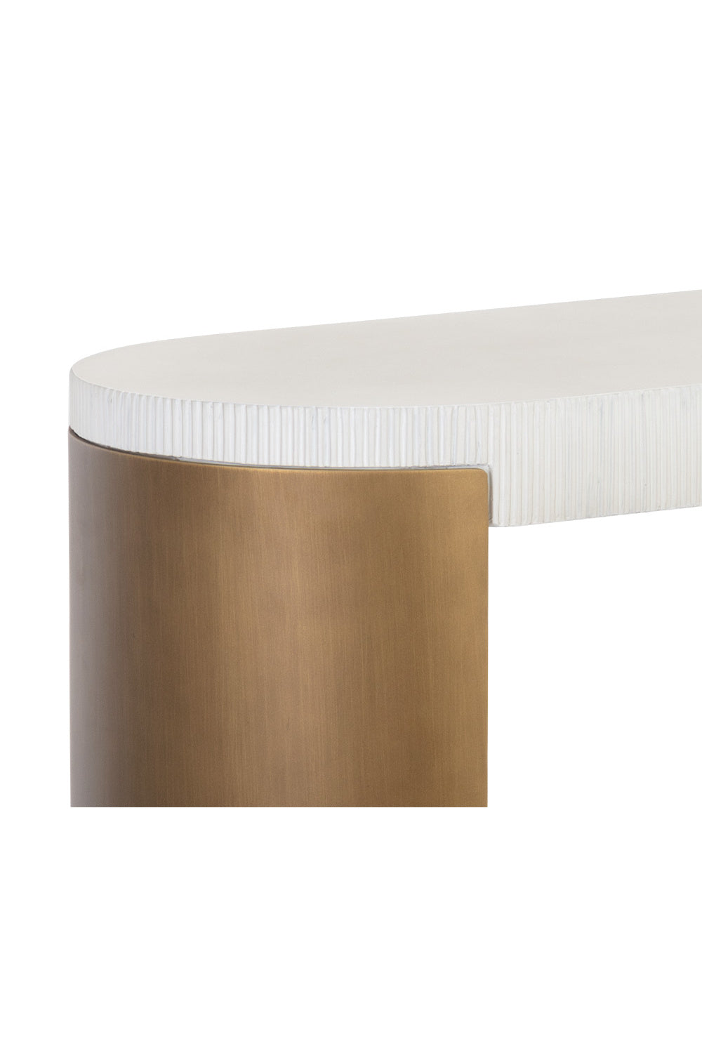 White Concrete Console Table by Splendido Cavette, alternate view 5