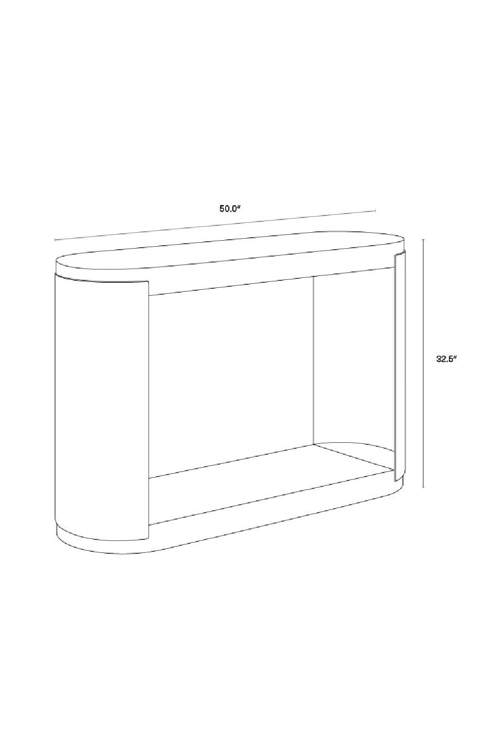 White Concrete Console Table by Splendido Cavette, alternate view 9