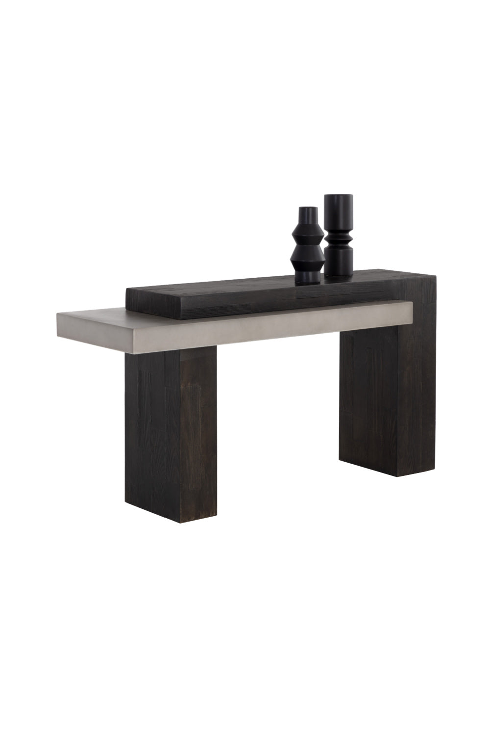 Rectangular Timber-Effect Indoor/Outdoor Console Table by Splendido Herriot, alternate view 8